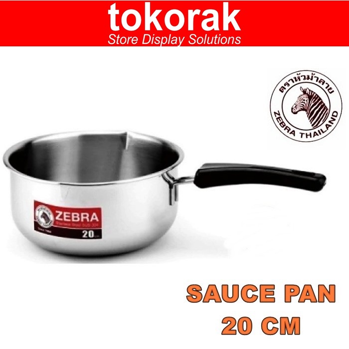 ZEBRA SAUCE PAN 20 CM 166306 -PANCI SUSU REBUS MIE INSTANT STAINLESS