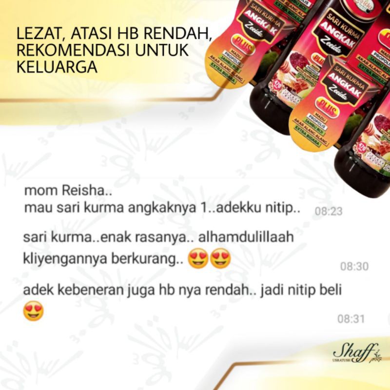 

Sari kurma angkak zeeida 280gr