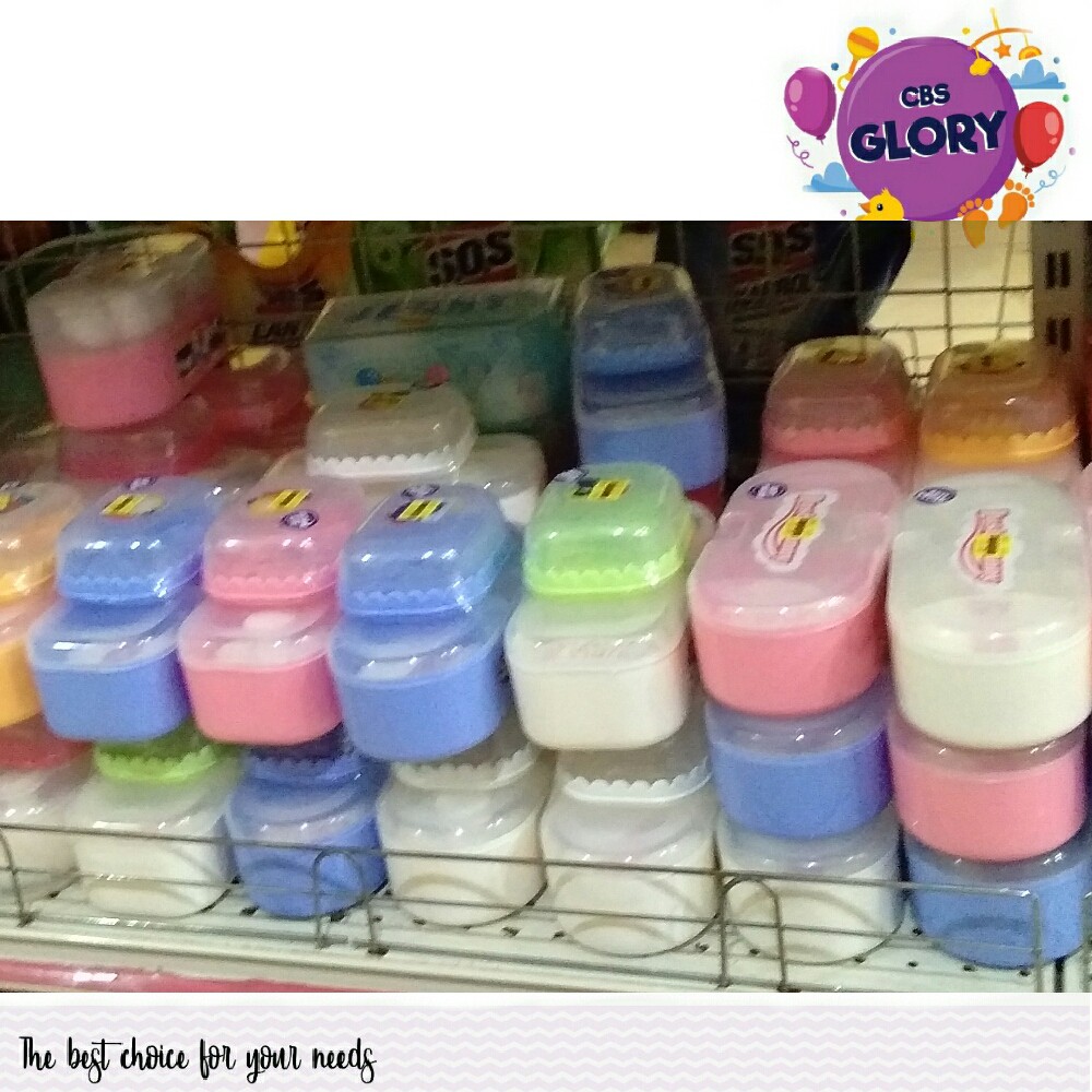 Tempat Bedak Bayi Lusty Bunny Free Puff Anti Pecah/Wadah Bedak Bayi