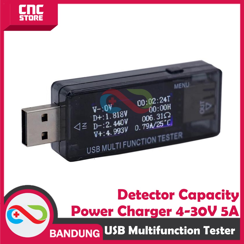 USB TESTER 4-30V 5A MULTIFUNCTION TESTER QC 3.0 2.0 FC USB DOCTOR