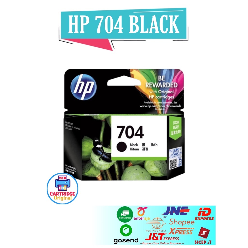 Cartridge HP 704 Black Tinta Printer Deskjet 2010 K010 2060