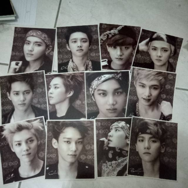 EXO Kris Do Tao Sehun Suho Xiumin Kai Lay Luhan Chen Chanyeol Baekhyun Unofficial Photocard WOLF