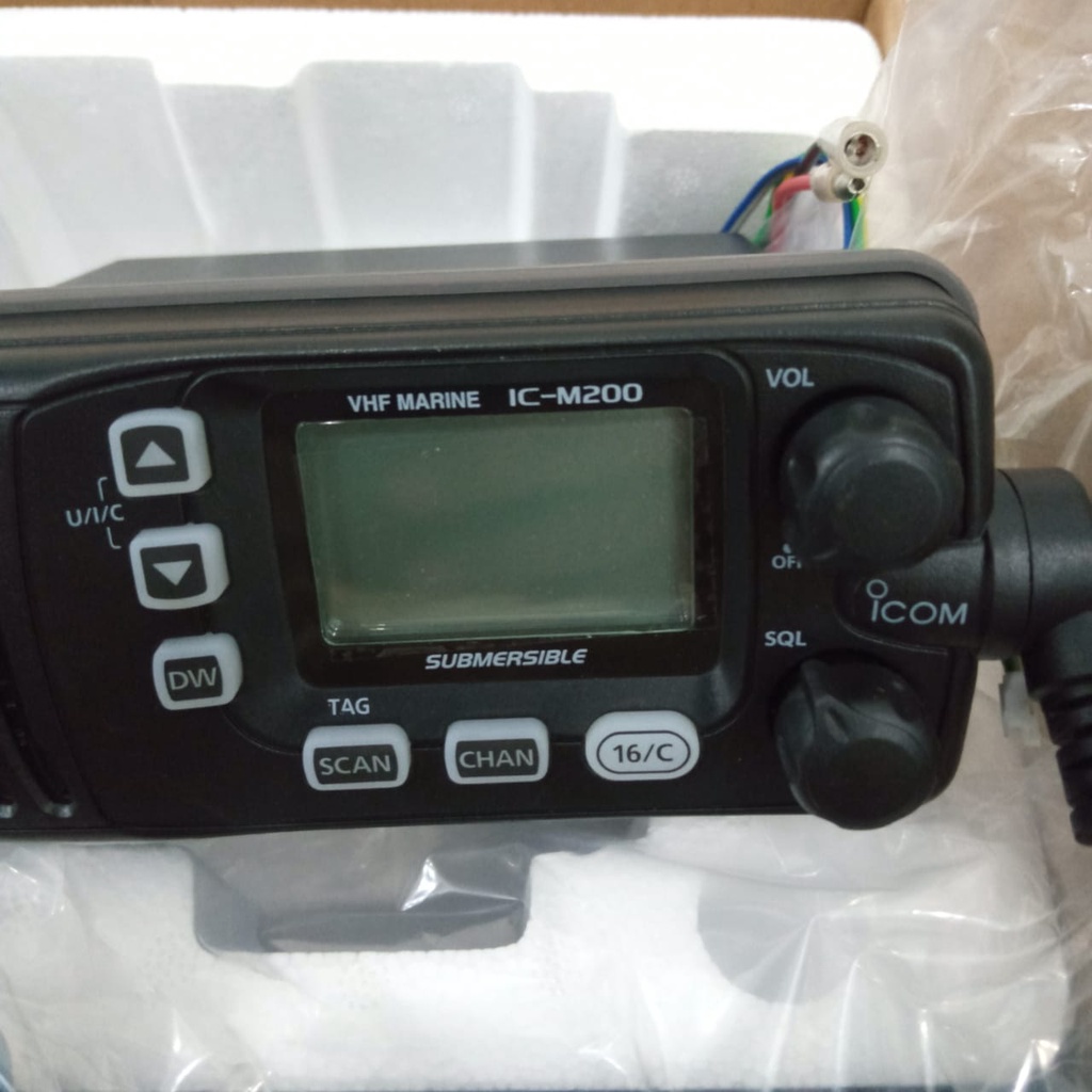 RIG Icom Marine IC M200 IC-M200 VHF Radio Komunikasi HT Icom Mobil Single Band Made In Japan
