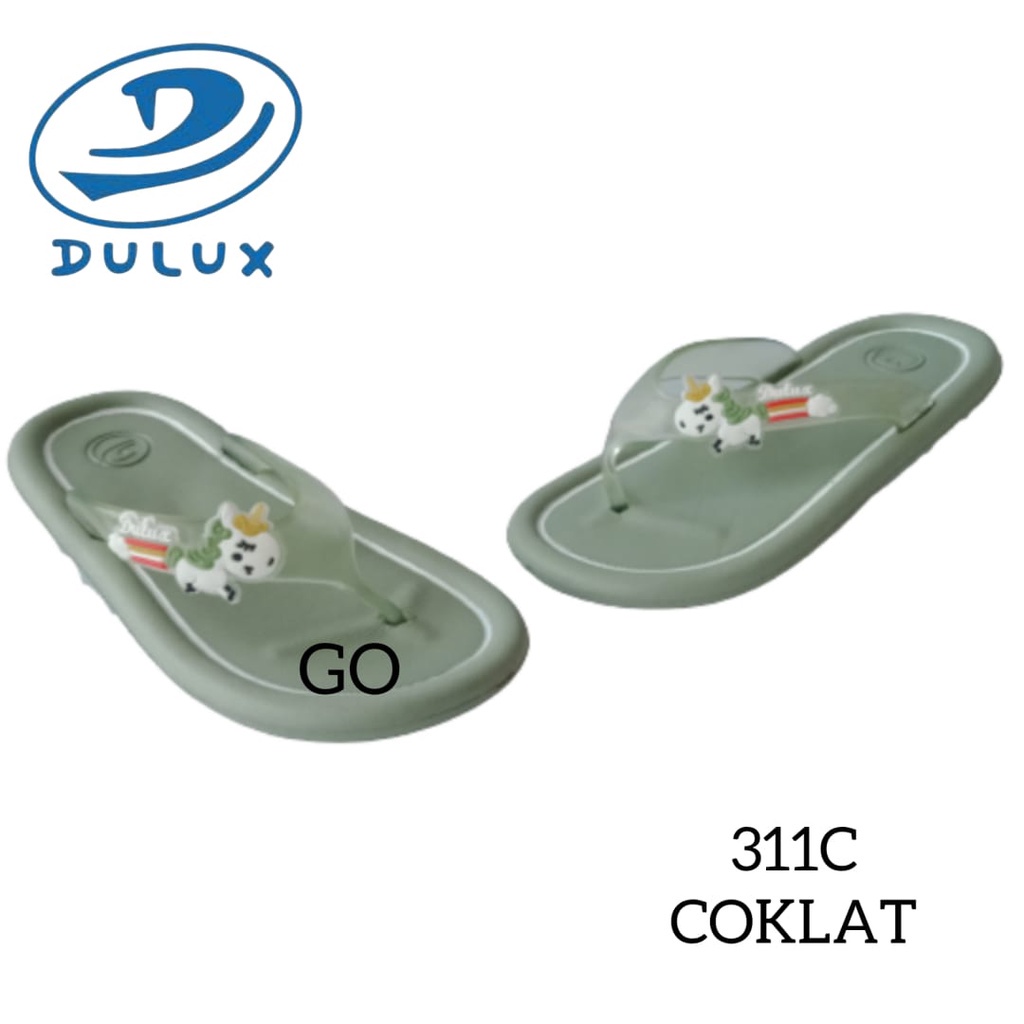 BB DULUX 311DC Sandal Jepit Anak Perempuan Motif Kuda Pony Flip Flop Sandal Anak Karakter Lucu