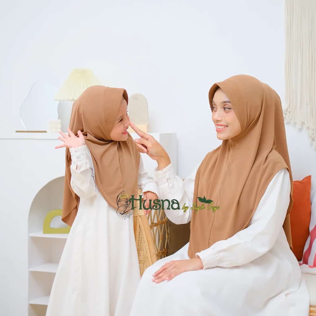 Jilbab Husna Pet Marwah Kids Jersey Zara Premium