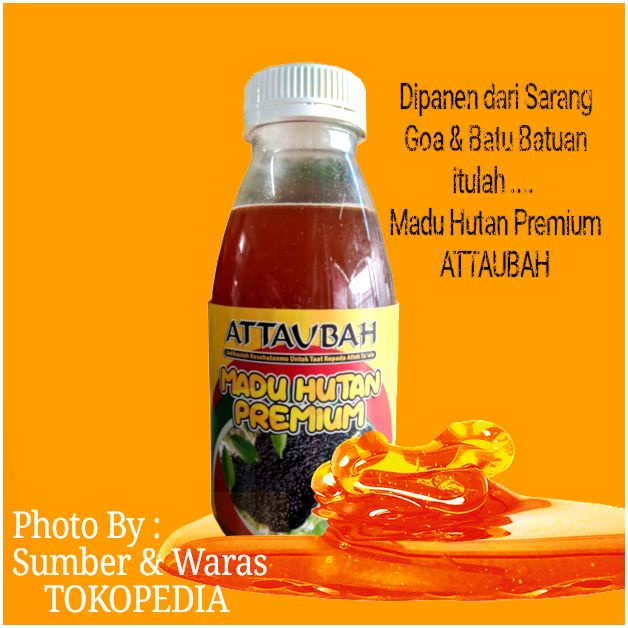 

Raw Honey Premium Quality 450gr | Madu Hutan Premium Attaubah 450gram