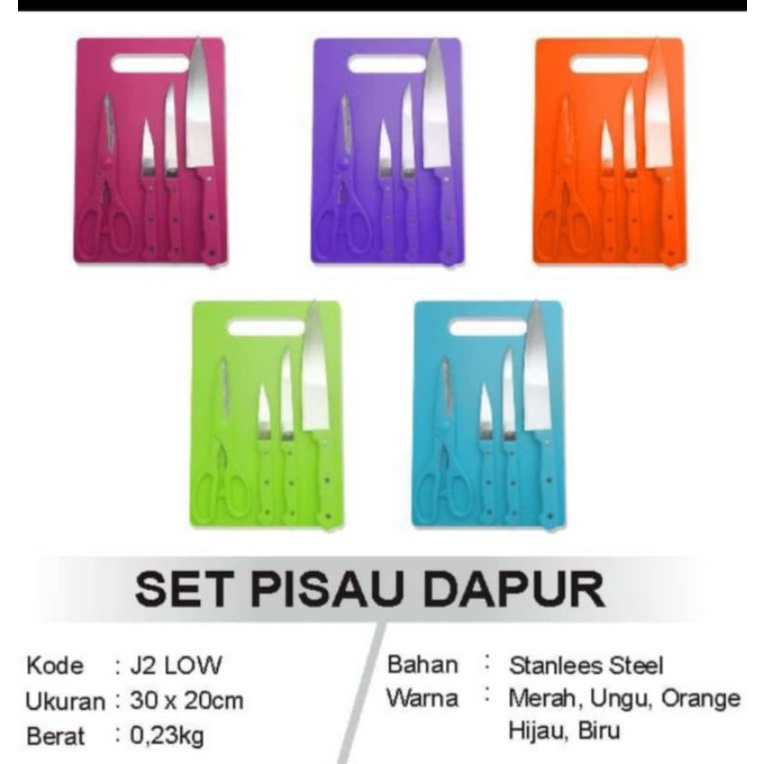 SET PISAU DAPUR STAINLESS STEEL
