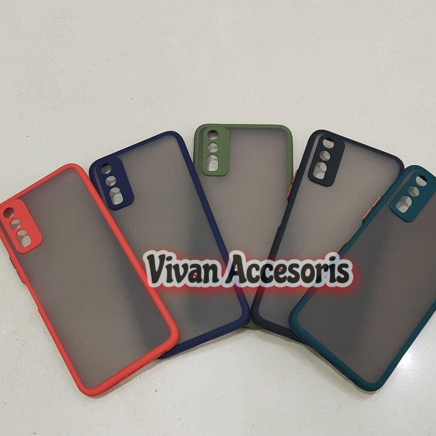 Case Vivo Y20 / Y20I / Y20S Case Dove + Matte Transparan Faze Macaron