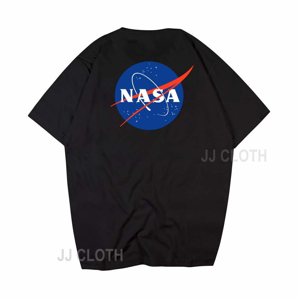 TSHIRT BAJU KAOS DISTRO PRIA WANITA NASA LOGO BASIC MIRROR COTTON COMBED 30S