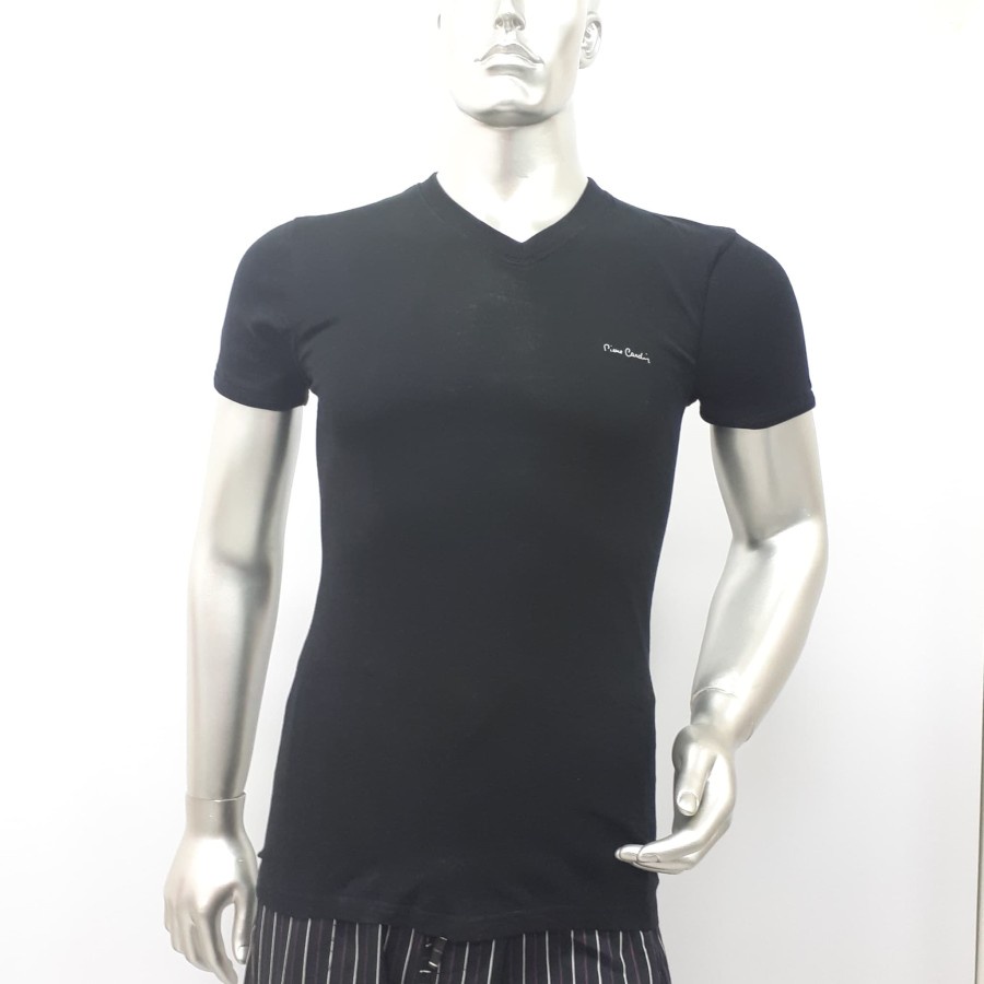 PIERRE CARDIN Kaos Oblong Pria V-Neck PC 5322 Isi 1 Pcs Hitam
