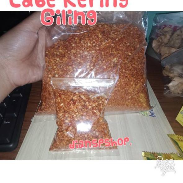 

TERLARIS CABE KERING 250GR SUDAH DIGILING CABE BUBUK