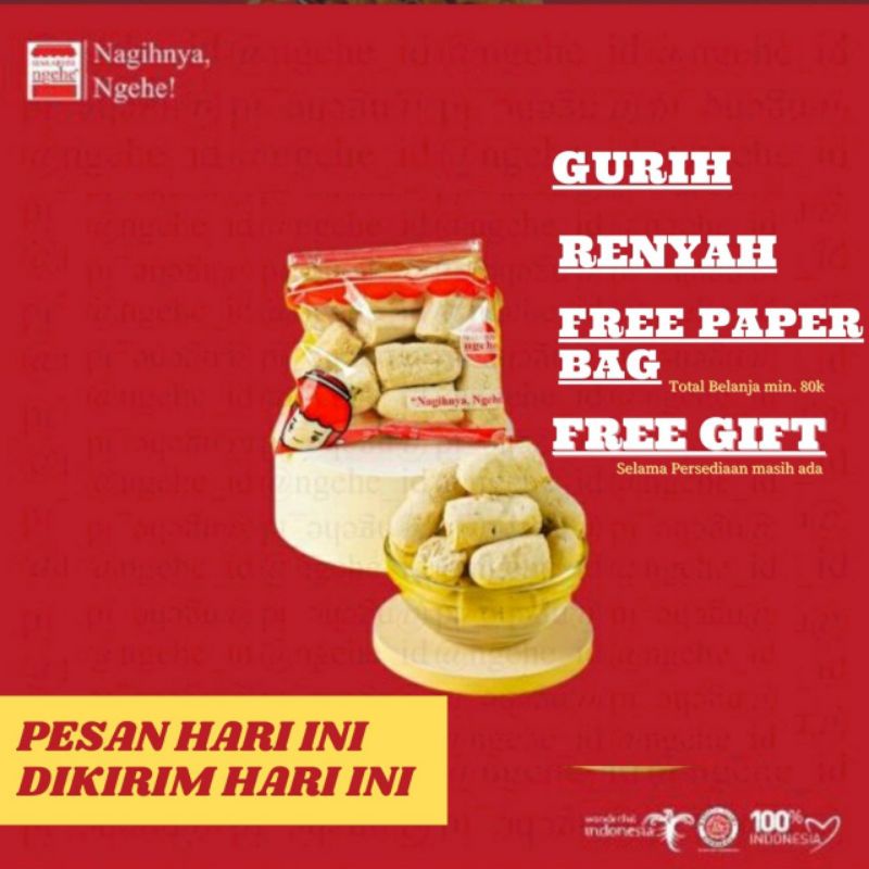 Otak-otaknya Makaroni Ngehe 100% Original (Bungkus)
