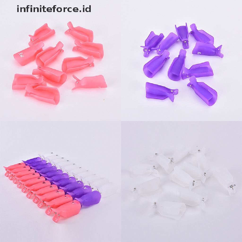 Infiniteforce.id Klip Cap Soak Off Pembersih Kutek Gel UV Bahan Plastik