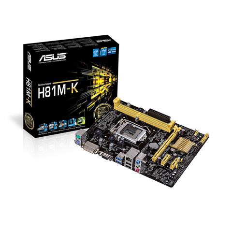 ASUS H81M-K LGA 1150 H81 DDR3 RESMI MAINBOARD MOTHERBOARD INTEL GEN 4