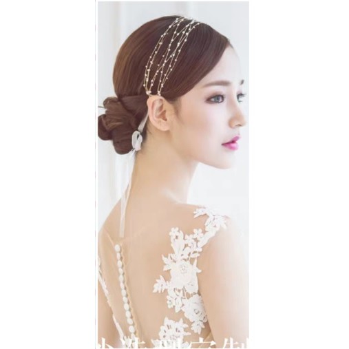 Hairpiece Gold Lentur - Hiasan Rambut HPC731