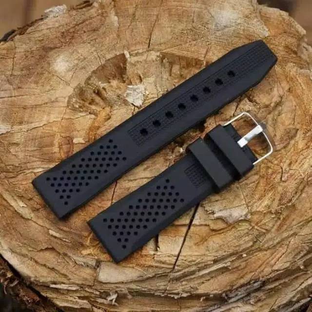 STRAP TALI JAM SWISS ARMY 22mm RUBBER STRAP TALI JAM TANGAN KARET