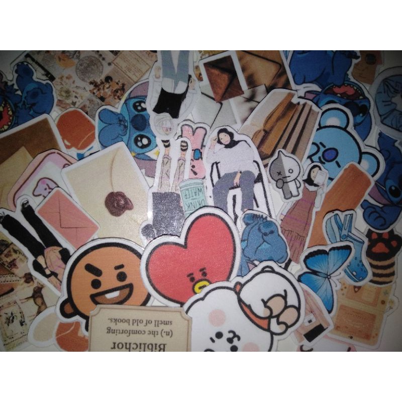 

{MIN BELI 10 BIJI} STICKER / STIKER / STICKERS MIX RANDOM MURAH LUCU SATUAN HP AESTHETIC