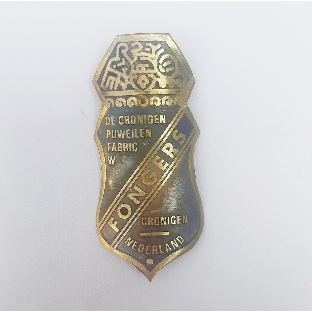 FONGERS - Plat Emblem Logo Sepeda Ontel Jawa Merk Fongers - B177 - MK Aluminium