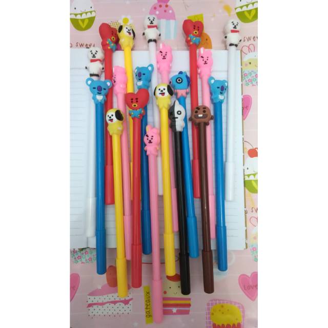 

MURAH!! Bolpoin gel lucu BT21, bisa pilih karakter sesukamu~