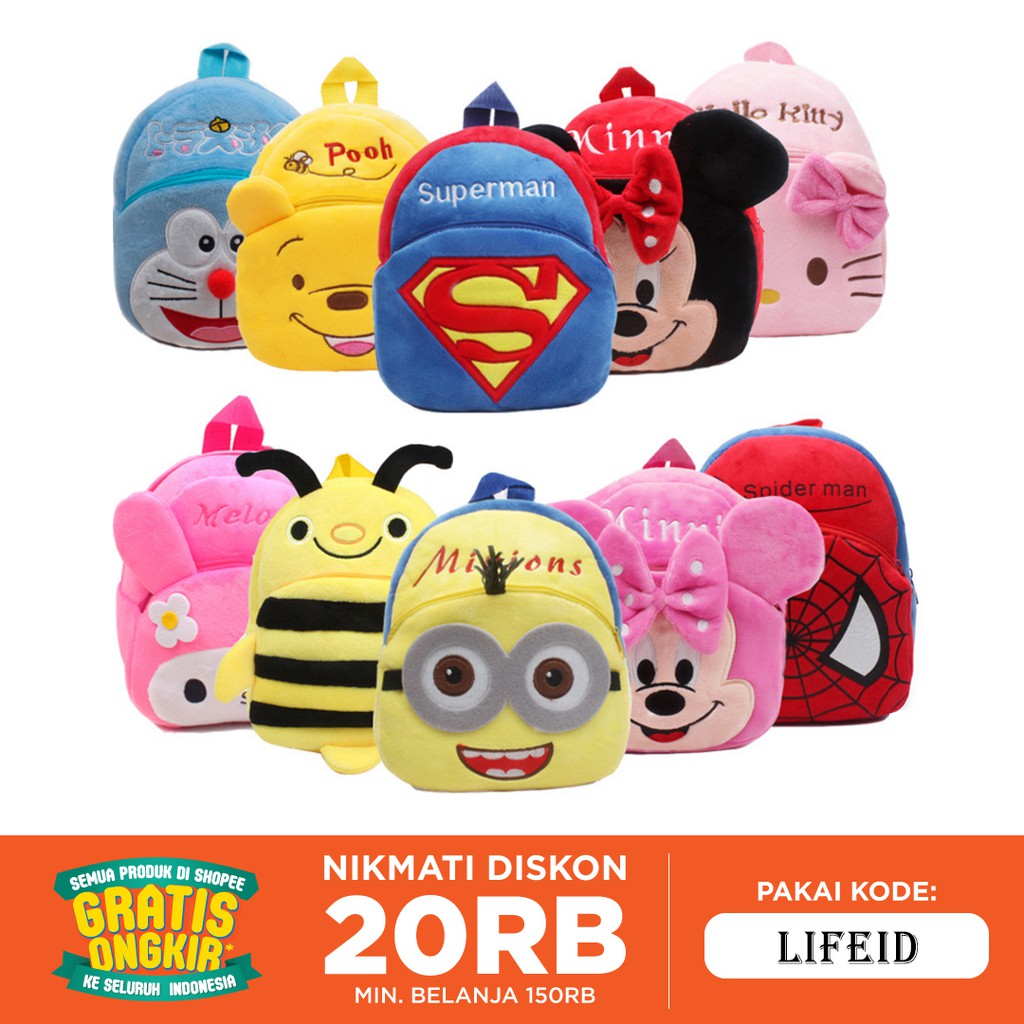 Free shipping Bebas biaya kirim Tas Sekolah Anak Karakter Free shipping Bebas biaya kirim Tas Sekolah Anak Karakter