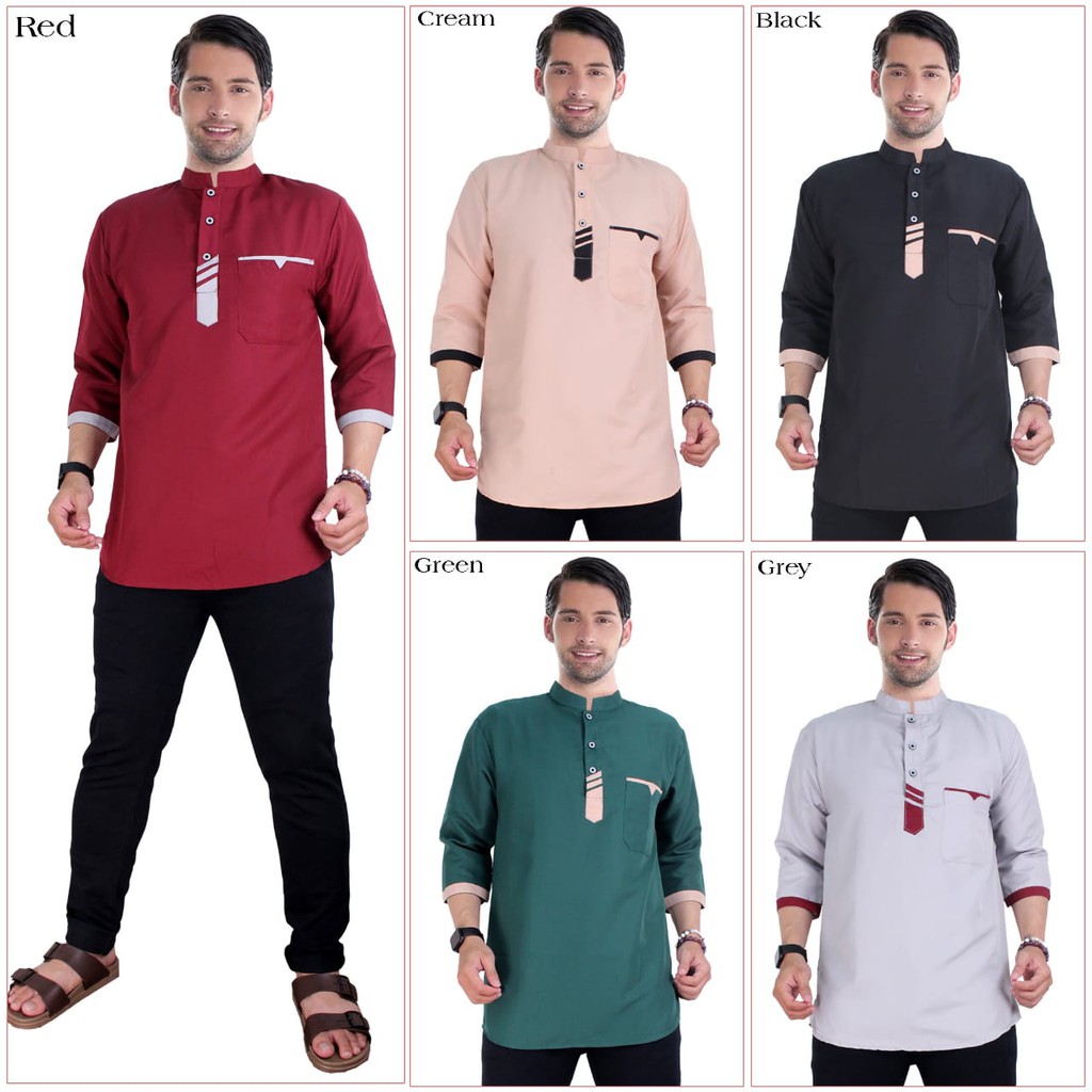 Baju Koko / Kurta Warna Bahan Katun Premium/Harga Grosir/Best Seller/Bisa Bayar Di Tempat