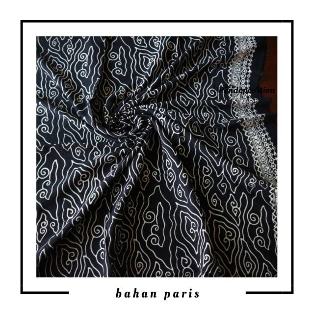 Gambar Batik Mega Mendung Hitam Putih
