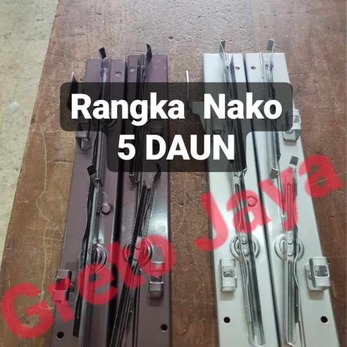 ( 5 Daun ) Bingkai Nako Jendela Kisi Besi Rangka Kaca Teralis Tralis