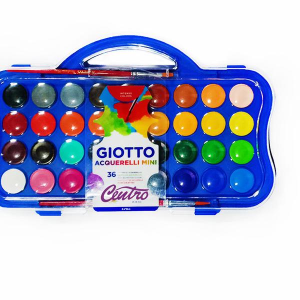 

℮ Giotto Acquerelli Mini Watercolor WaterColour Cake Cat Air Pocket 36 Ω