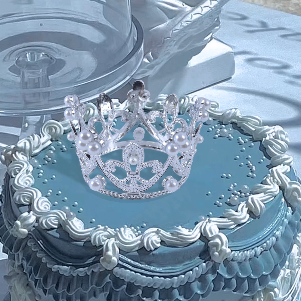 Mini Crown Cake Topper Princess Topper Tiara Mutiara Untuk Dekorasi Kue Pesta Ulang Tahun Pernikahan Nikmat Part