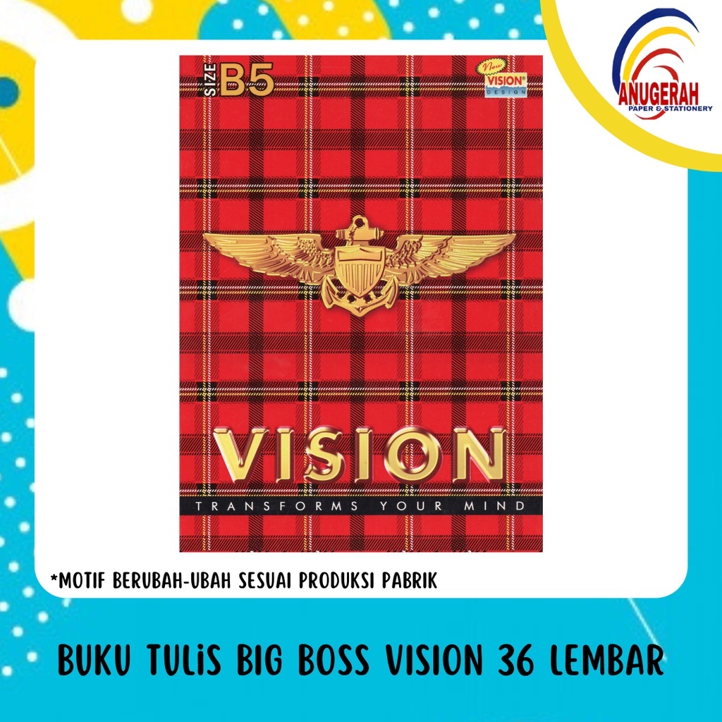

Buku Tulis Big Boss Vision 36 (PAK)