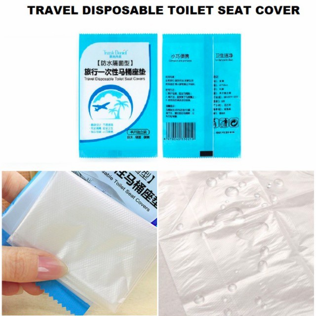 Disposable plastic plastik Toilet Seat Cover Alas Dudukan kloset umum