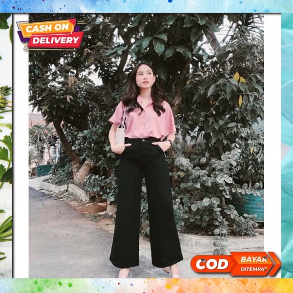 Celana Kulot Wanita Clana Cwek Import Kulot Jeans Celans Jeans Remaja Cewek Clna Cew Kekinian 2023 C