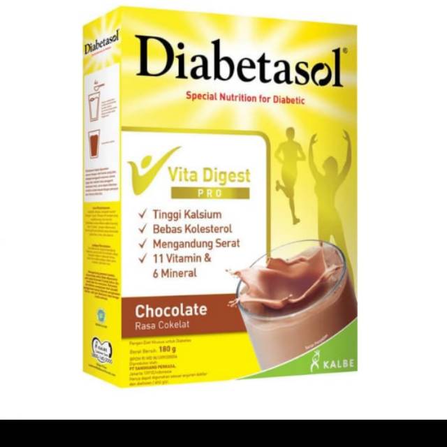 

DIABETASOL COKLAT 180 g SUSU FORMULA DIABETES 180 GRAM RASA COKLAT