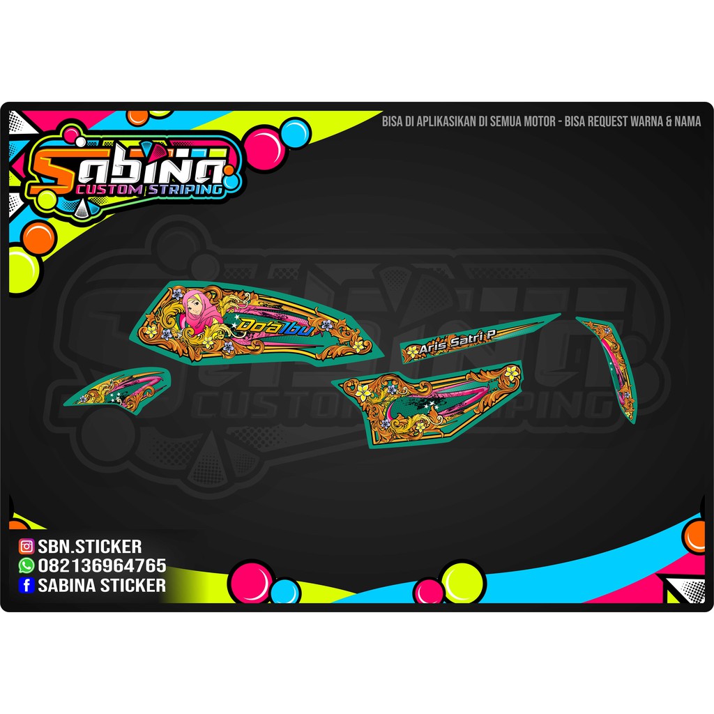 STICKER STRIPING CUSTOM DECAL GL 01