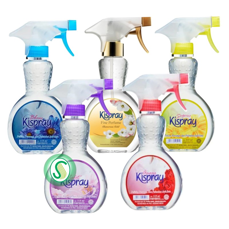 Kispray Pelembut &amp; Pewangi Pakaian Kemasan Botol 318 Ml