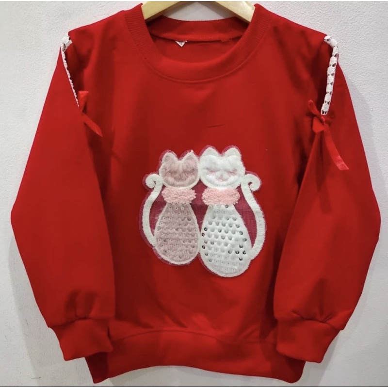 Kaos anak perempuan 6-12 Tahun/Sweater anak perempuan import/Kaos anak perempuan lengan panjang