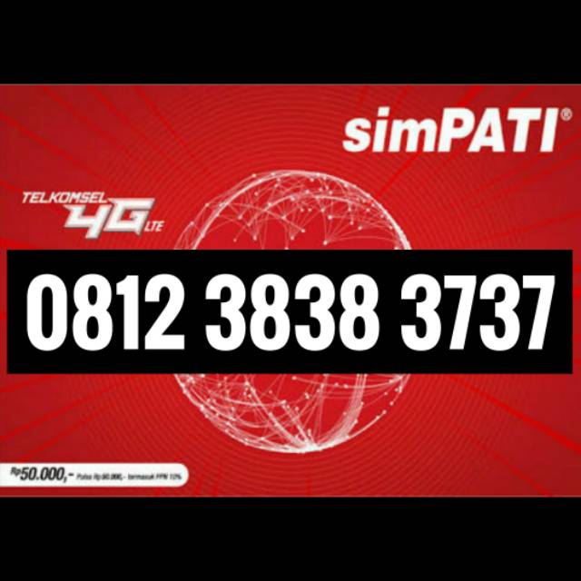 Kartu perdana telkomsel mahal eksklusif 0812 abab 3737 cdcd 3838