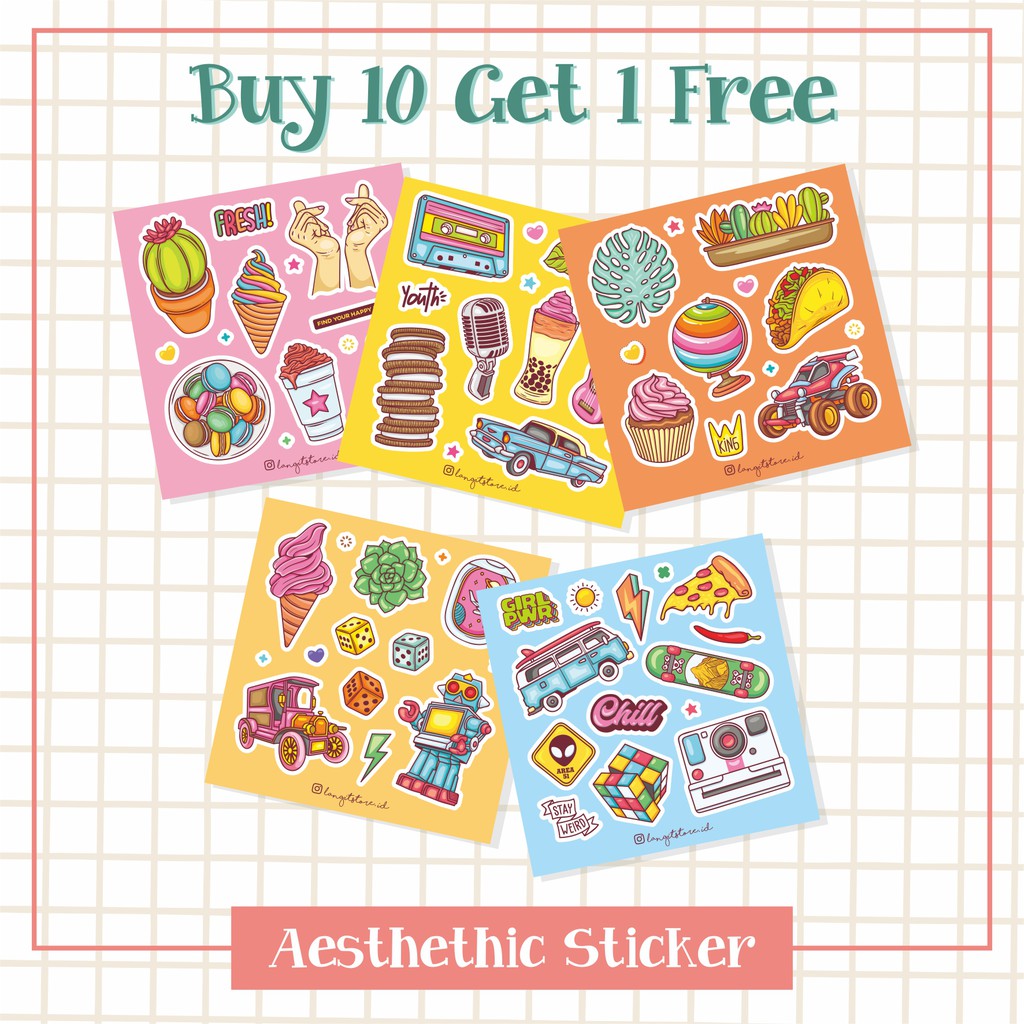 

AESTHETIC STICKER / STIKER ESTETIK / STIKER TUMBLR / STIKER HP LAPTOP PART 1