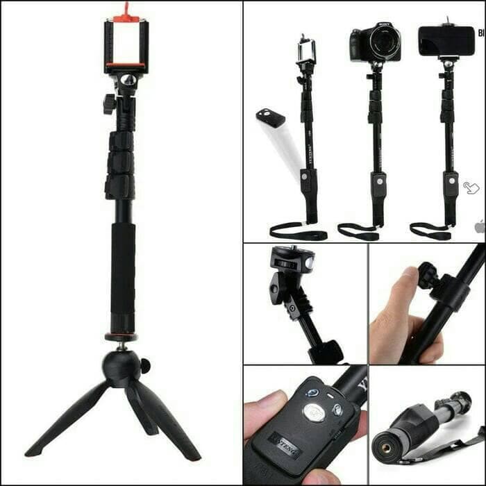 (COD) Tongsis bluetooth yunteng YT 1288 + Tripod yunteng