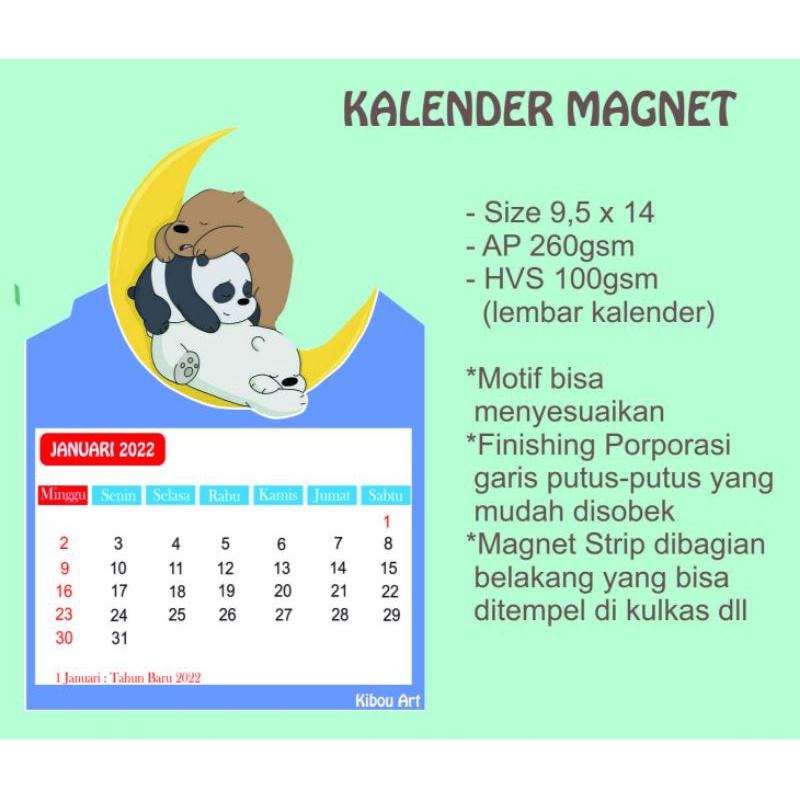 

Kalender Magnet Mini