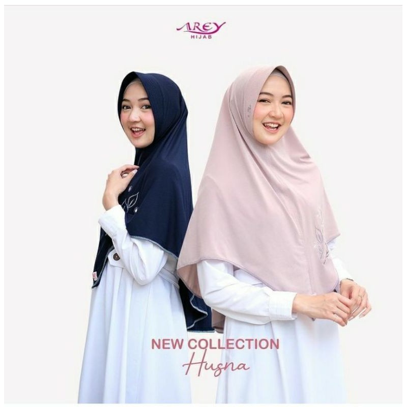 Jilbab Husna Arey Hijab Instan List Bordir