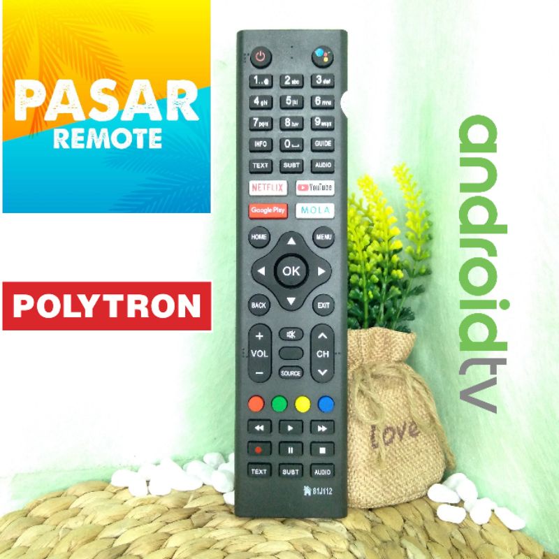 Remote Tv Polytron Smart Android - H3