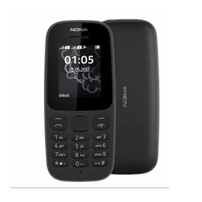 NOKIA 105 MURAH GROSIR HP JADUL NOKIA Dual SIM NEW BERGARANSI-HITAM