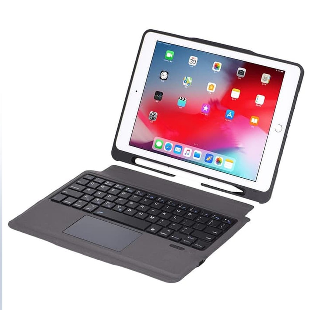 MallCasing - Apple iPad Air 4 10.9 | iPad 12.9 Book Cover Smart Keyboard Touchpad With Bluetooth