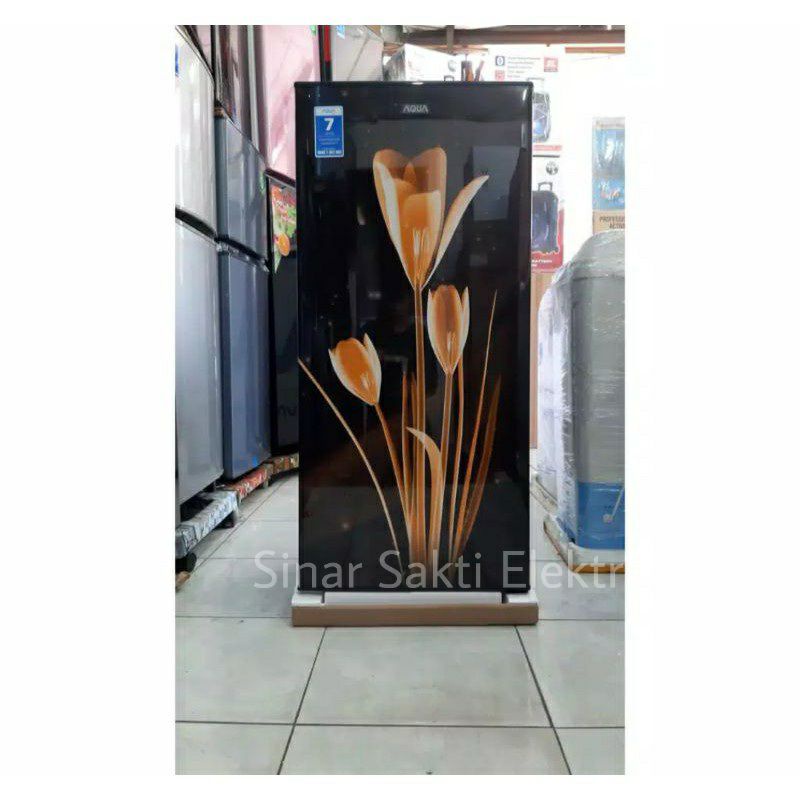 Kulkas Aqua 1 Pintu AQRD 181 LK Motif Bunga Lemari Es AQR 181LK Malang Murah