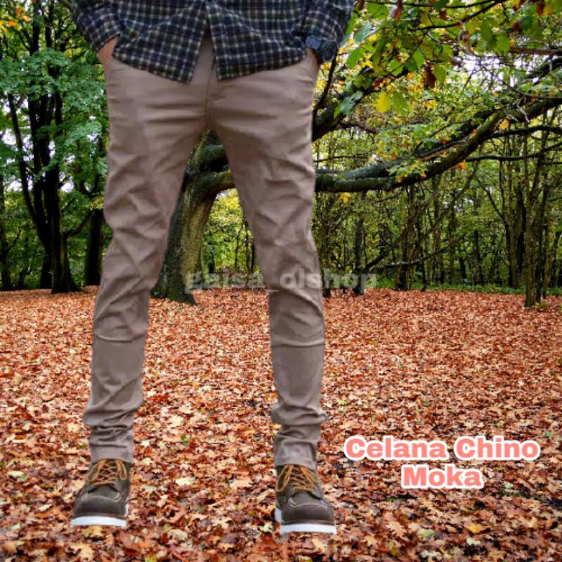 CELANA CHINO PANJANG PRIA HARGA MURAH / CELANA CHINO PANJANG MOKA PRIA