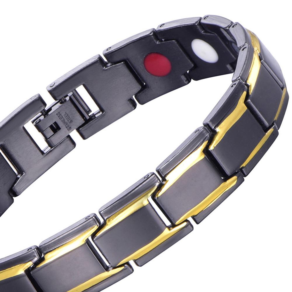 Removable Hematite Alloy Magnetic Therapy Bracelet Health Care/Health Care Energy Men Jewelry/Body Slimming Weight Loss Anti-Fatigue