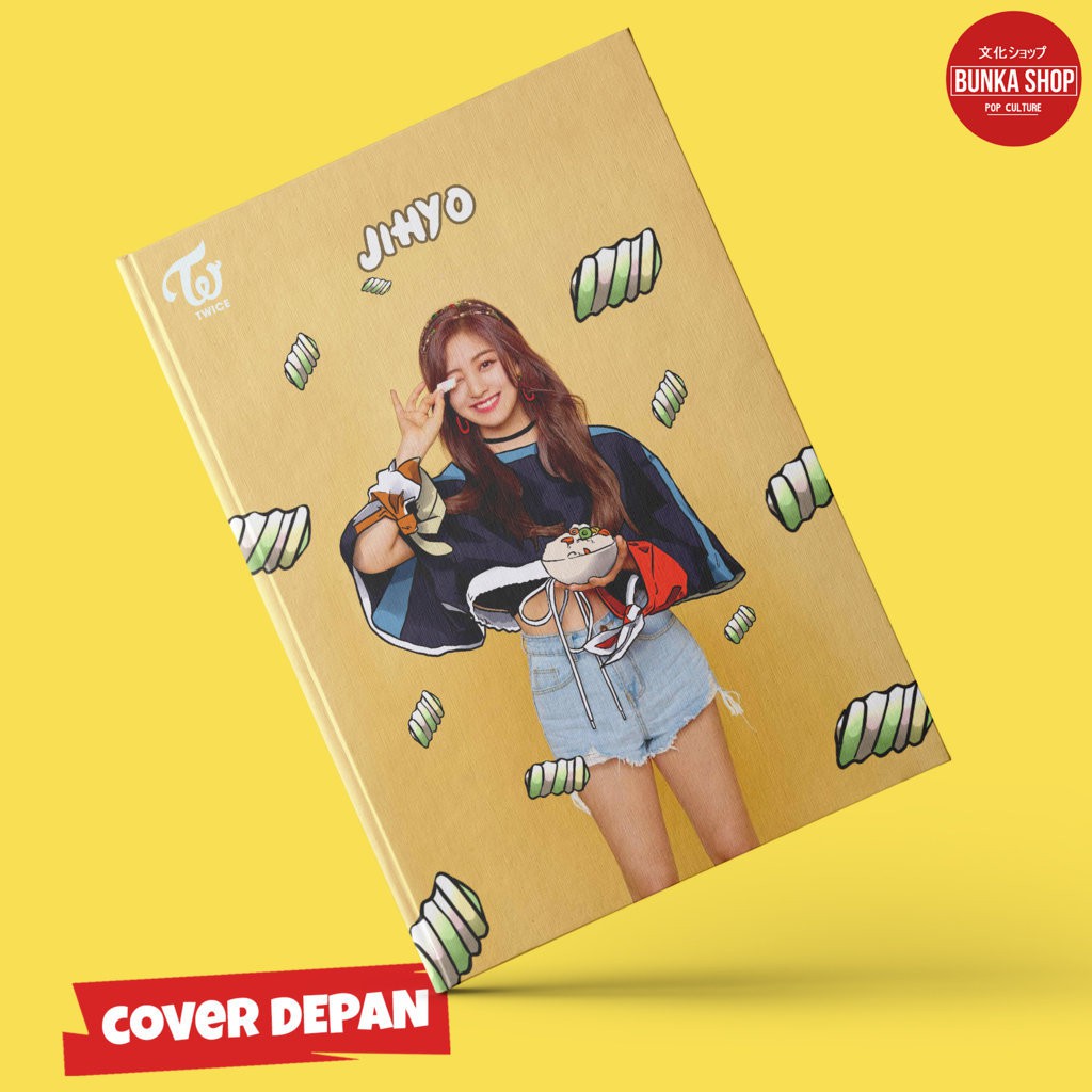 

Note Book Musik Korea Kpop Twice Jihyo Hardcover A5 Buku Tulis Catatan Murah