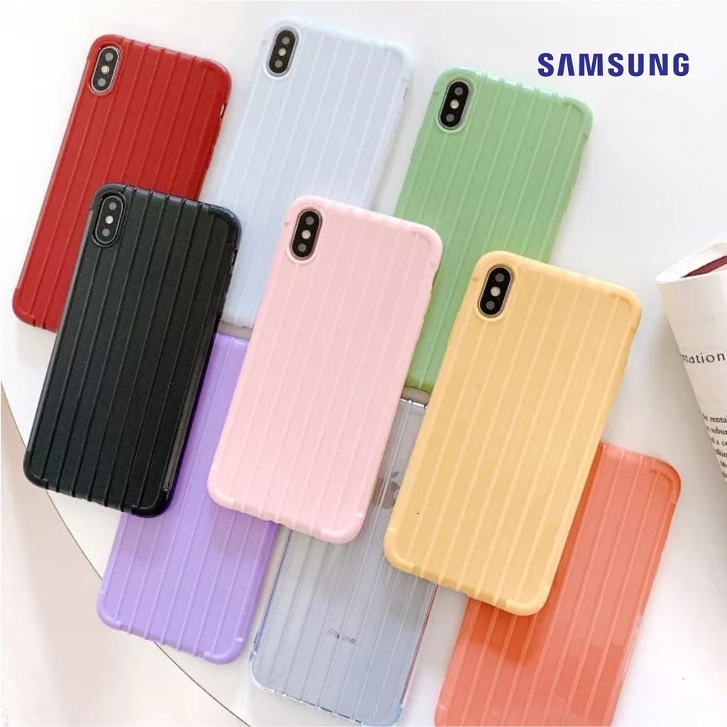 Softcase Koper Samsung A10 A12 M12 A71 A2 M30S A20 A30 Case Casing Silikon Luggage