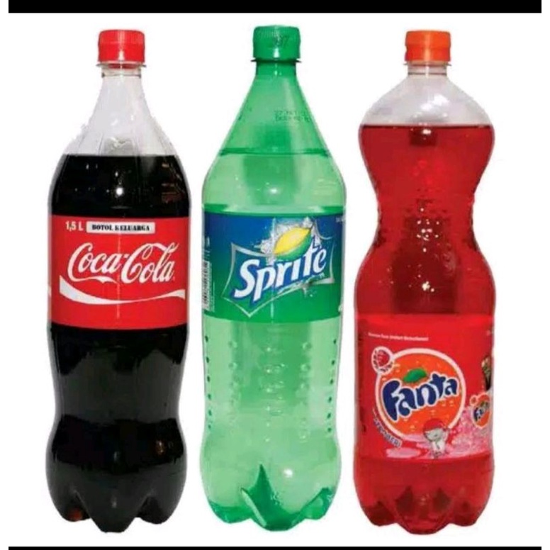 

Sprite, Coca Cola, Fanta 1,5L Per Botol